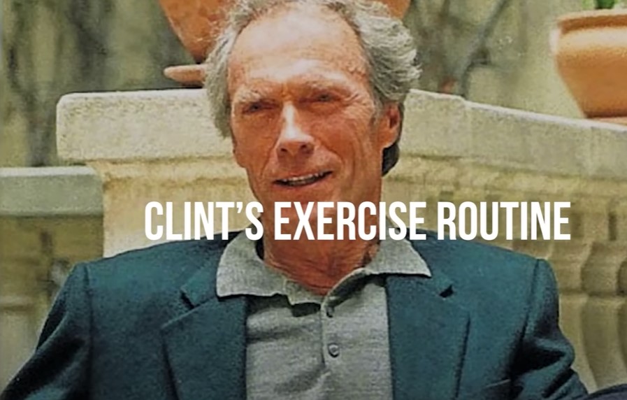 Clint Eastwood engages in low-impact workouts and outdoor activities like golfing to keep him active as he grows older.