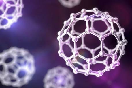 An illustration of minuscule nanoparticles that can carry peptides