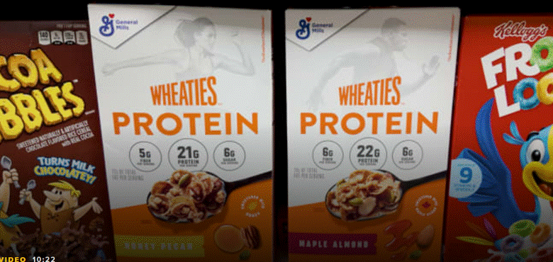 An image of high-protein foods from the grocery store