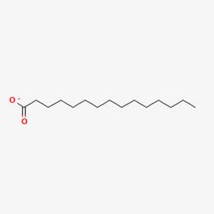 The molecular structure of pentadecanoic acid